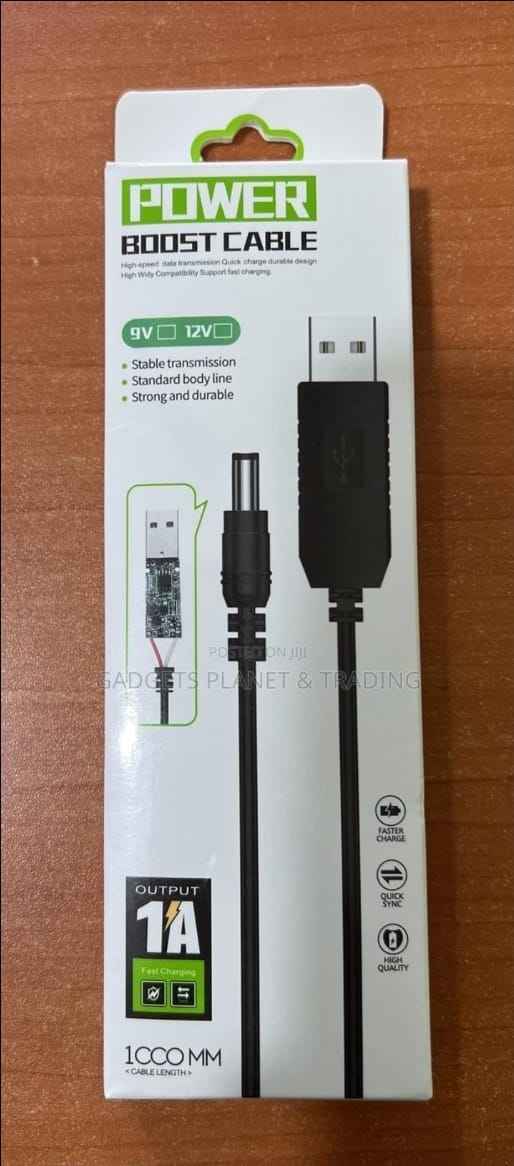 USB Boost Cable 9V to 12V Power Adapter Cable - 1M
